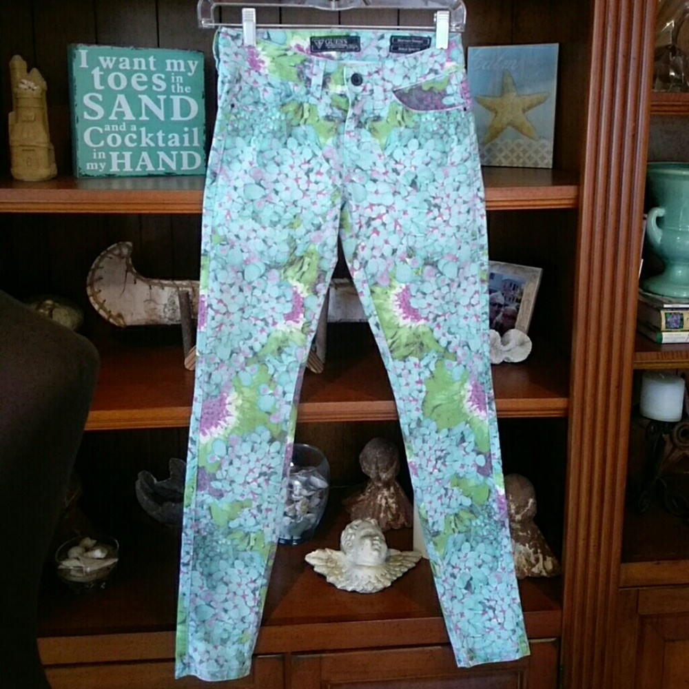 Guess Brittany Skinny floral jeans